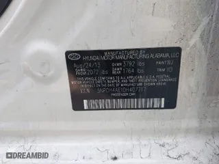 2013 Hyundai Elantra GLS PZEV with VIN 5NPDH4AE1DH407717, listed as a IAAI auction lot 41453055 with 118,693 mi miles. Bid and sale history available at carsss.com. Image 9.