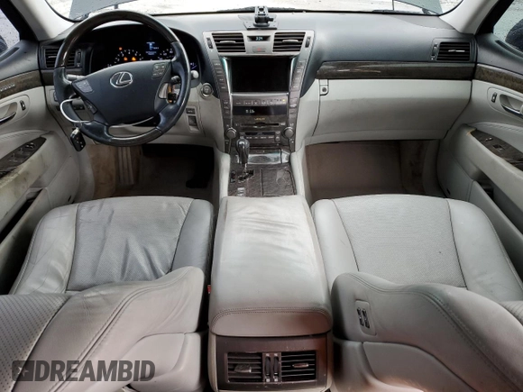 2007 Lexus LS 460 with VIN JTHBL46F075041503, listed as a Copart auction lot 50299465 with 192,076 mi miles and Salvage Title. Bid and sale history available at DreamBid. Image 8.
