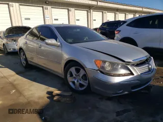 2005 Acura RL with VIN JH4KB16555C001760, listed as a Copart auction lot 42509665 with 0 mi miles and Salvage Title. Bid and sale history available at carsss.com. Image 4.