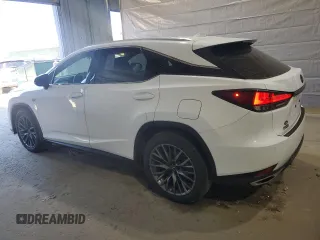 2022 Lexus RX 350 F Sport with VIN 2T2YZMDA4NC315637, listed as a Copart auction lot 53064435 with 20,065 mi miles and Salvage title. Bid and sale history available at DreamBid. Image 2.