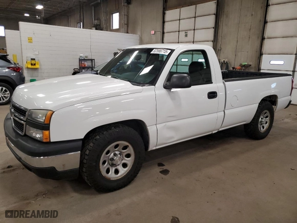 2006 Chevrolet Silverado 1500 Work Truck with VIN 3GCEC14V36G186288, listed as a Copart auction lot 52566715 with 234,036 mi miles and Clean Title. Bid and sale history available at carsss.com. Image 1.
