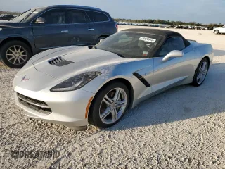 2017 Chevrolet Corvette 1LT with VIN 1G1YB3D74H5116959, listed as a Copart auction lot 76604944 with 0 mi miles and Salvage Title. Bid and sale history available at carsss.com. Image 1.