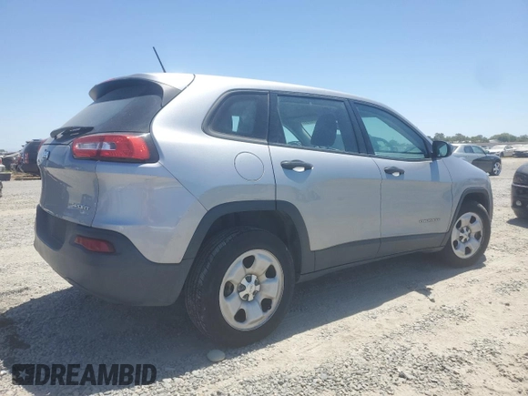 2016 Jeep Cherokee Sport with VIN 1C4PJLAB8GW207708, listed as a Copart auction lot 64078895 with 136,300 mi miles and Clean title. Bid and sale history available at DreamBid. Image 3.