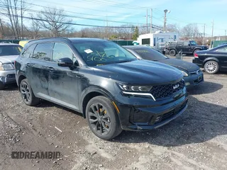 2023 Kia Sorento X-Line SX Prestige with VIN 5XYRKDLF7PG240806, listed as a IAAI auction lot 39049904 with 2,682 mi miles and . Bid and sale history available at DreamBid. Image 1.