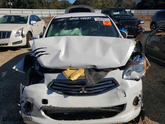 2017 Mitsubishi Mirage G4 ES with VIN ML32F3FJ5HHF06208, listed as a Copart auction lot 88854915 with 81,645 mi miles and Salvage Title. Bid and sale history available at carsss.com. Image 5.
