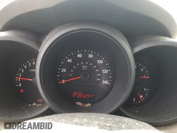 2010 Kia Soul + with VIN KNDJT2A2XA7034396, listed as a Copart auction lot 53661845 with 205,254 mi miles and Clean Title. Bid and sale history available at carsss.com. Image 9.