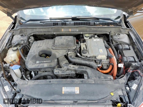 2014 Ford Fusion Titanium Hybrid with VIN 3FA6P0RU2ER158302, listed as a Copart auction lot 59049995 with 108,571 mi miles and Salvage title. Bid and sale history available at DreamBid. Image 11.