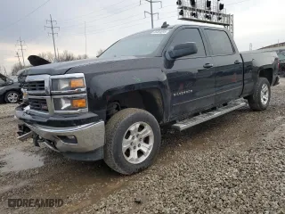 2015 Chevrolet Silverado 1500 LT with VIN 3GCUKREC4FG388373, listed as a Copart auction lot 46484895 with 144,233 mi miles and Salvage Title. Bid and sale history available at carsss.com. Image 1.