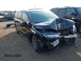 2025 Honda Odyssey Touring с VIN 5FNRL6H81SB011122, выставлен на аукционе IAAI как лот 41402170 с пробегом 2 968 миль миль и . История ставок и продаж доступна на DreamBid. Изображение 1.
