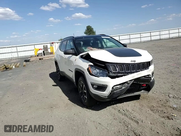 2020 Jeep Compass Trailhawk z VIN 3C4NJDDB1LT221636, wystawiony jako Copart lot #65008835 z przebiegiem 24 291 mil mil oraz Szkoda całkowita • Salvage title. Historia ofert i sprzedaży dostępna na DreamBid. Obrazek 14.