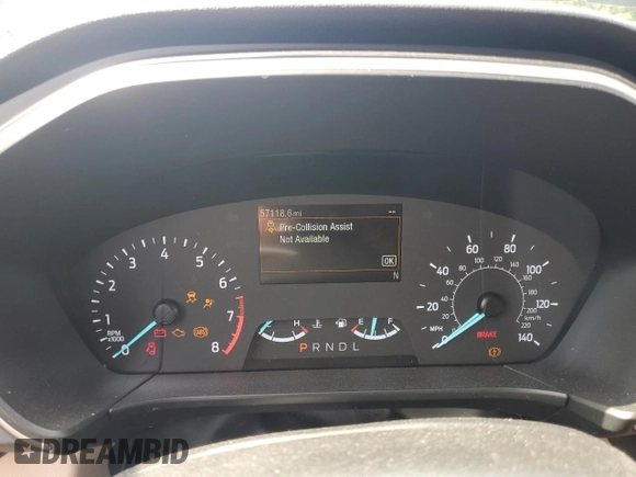2022 Ford Escape SE with VIN 1FMCU0G6XNUA16777, listed as a Copart auction lot 57781305 with 57,118 mi miles and Salvage title. Bid and sale history available at DreamBid. Image 9.