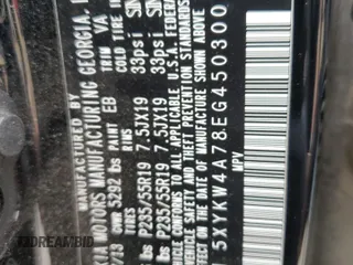 2014 Kia Sorento SX Limited with VIN 5XYKW4A78EG450300, listed as a Copart auction lot 49054375 with Not Provided miles and Salvage Title. Bid and sale history available at carsss.com. Image 14.