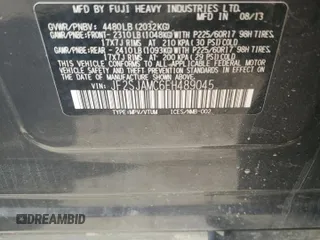 2014 Subaru Forester 2.5i Touring with VIN JF2SJAMC6EH489045, listed as a Copart auction lot 51095565 with 0 mi miles and Salvage Title. Bid and sale history available at carsss.com. Image 12.
