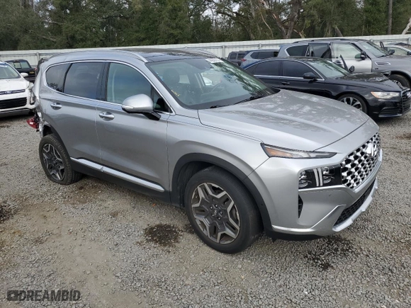 2021 Hyundai Santa Fe Limited with VIN 5NMS44AL5MH334933, listed as a Copart auction lot 44206735 with 34,244 mi miles and Salvage Title. Bid and sale history available at carsss.com. Image 4.