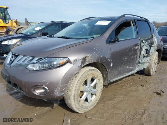 2009 Nissan Murano SL with VIN JN8AZ18W29W211353, listed as a IAAI auction lot 41677855 with 107,126 mi miles. Bid and sale history available at carsss.com. Image 17.