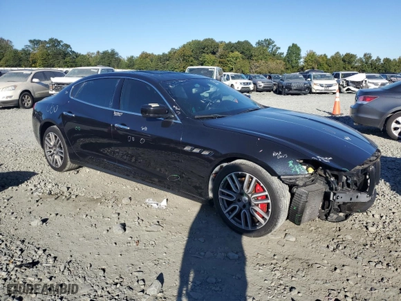 2015 Maserati Quattroporte S Q4 with VIN ZAM56RRA6F1153615, listed as a Copart auction lot 75452724 with 81,946 mi miles and Salvage Title. Bid and sale history available at carsss.com. Image 4.