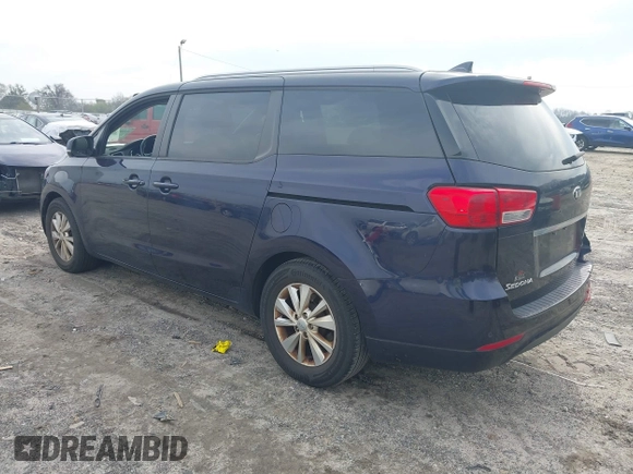 2018 Kia Sedona LX with VIN KNDMB5C15J6352017, listed as a IAAI auction lot 41787590 with 110,159 mi miles. Bid and sale history available at carsss.com. Image 3.
