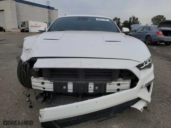 2021 Ford Mustang GT with VIN 1FA6P8CF7M5148732, listed as a Copart auction lot 84471174 with 47615 miles and Salvage Title. Bid and sale history available at carsss.com. Image 5.