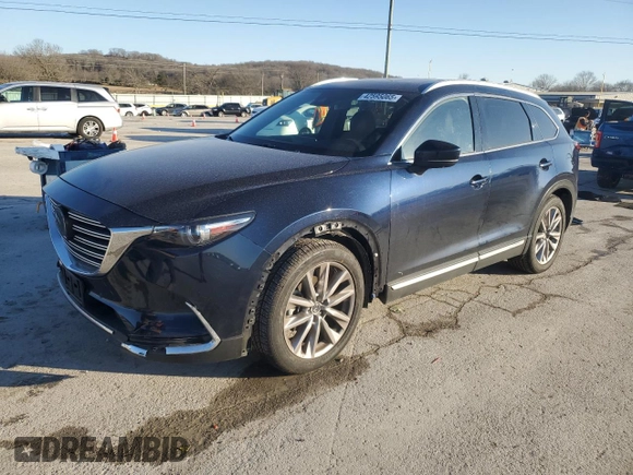 2021 Mazda CX-9 Carbon Edition with VIN JM3TCBDY3M0520450, listed as a Copart auction lot 42595065 with 40,434 mi miles and Salvage title. Bid and sale history available at DreamBid. Image 1.