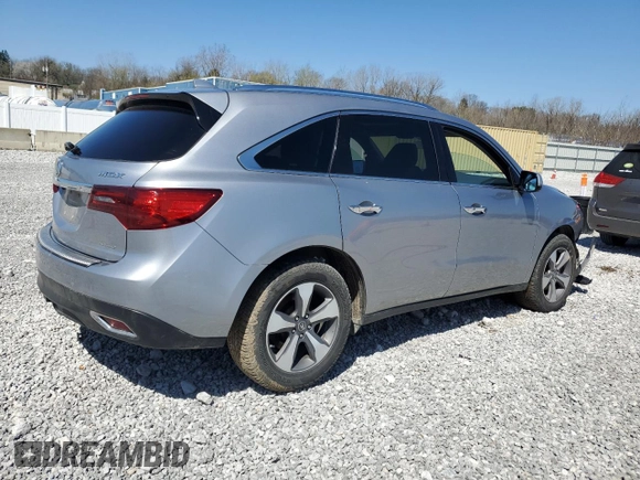 2016 Acura MDX with VIN 5FRYD4H27GB006294, listed as a Copart auction lot 53050055 with 169,558 mi miles and Salvage Title. Bid and sale history available at carsss.com. Image 3.