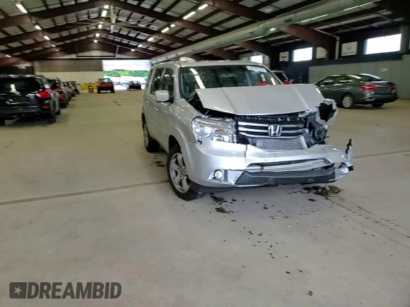 2012 Honda Pilot EX-L with VIN 5FNYF4H58CB016008, listed as a Copart auction lot 59795735 with Not provided miles and Salvage title. Bid and sale history available at DreamBid. Image 14.