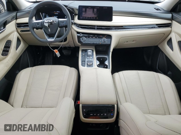 2024 Infiniti QX60 Luxe с VIN 5N1DL1FR1RC345369, выставлен на аукционе Copart как лот 50631105 с пробегом 1 400 миль миль и Списание • Salvage title. История ставок и продаж доступна на DreamBid. Изображение 8.