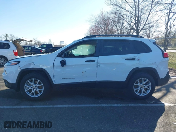 2016 Jeep Cherokee Sport with VIN 1C4PJMASXGW359186, listed as a IAAI auction lot 41930264 with 32,581 mi miles. Bid and sale history available at carsss.com. Image 14.