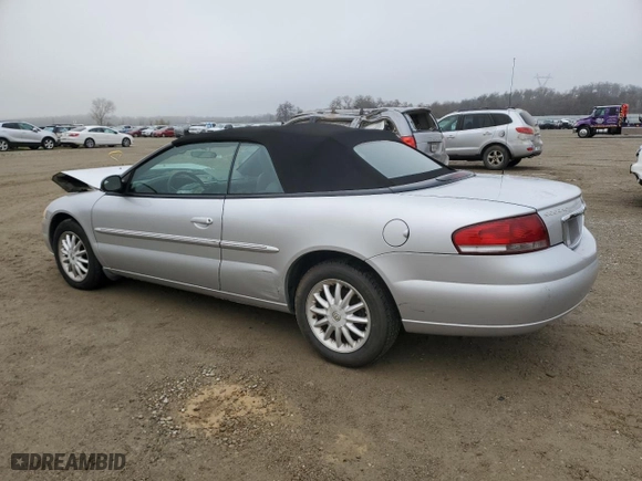 2002 Chrysler Sebring LXi with VIN 1C3EL55RX2N151004, listed as a Copart auction lot 85811704 with 187,000 mi miles and Salvage Title. Bid and sale history available at carsss.com. Image 2.