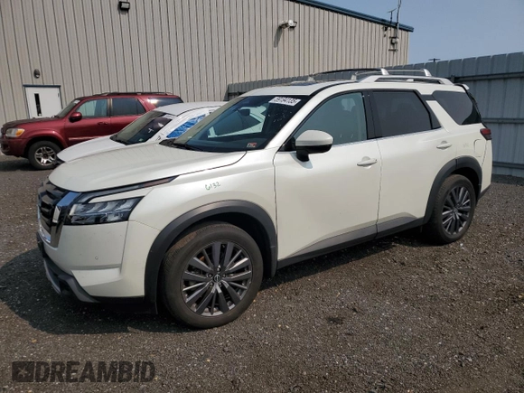 2024 Nissan Pathfinder SL with VIN 5N1DR3CD5RC200810, listed as a Copart auction lot 59194135 with 23,740 mi miles and Salvage title. Bid and sale history available at DreamBid. Image 1.