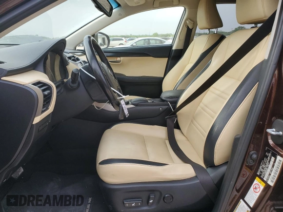 2017 Lexus NX 200t with VIN JTJYARBZ3H2058732, listed as a Copart auction lot 50408115 with 163,820 mi miles and Salvage title. Bid and sale history available at DreamBid. Image 7.
