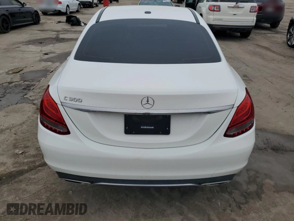 2018 Mercedes-Benz C 300 with VIN 55SWF4JB8JU278842, listed as a Copart auction lot 55453075 with 89,020 mi miles and Clean Title. Bid and sale history available at DreamBid. Image 6.