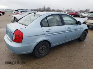 2007 Hyundai Accent GLS with VIN KMHCN46C77U110324, listed as a Copart auction lot 45515545 with 133,902 mi miles and Salvage Title. Bid and sale history available at carsss.com. Image 3.