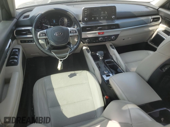2021 Kia Telluride S with VIN 5XYP64HC1MG160598, listed as a Copart auction lot 54378735 with 128,252 mi miles and Salvage title. Bid and sale history available at DreamBid. Image 8.