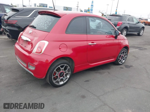 2013 FIAT 500 Sport with VIN 3C3CFFBR5DT544145, listed as a IAAI auction lot 42346912 with 137,622 mi miles and . Bid and sale history available at DreamBid. Image 4.