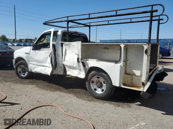 2005 Ford F-250 with VIN 1FDNF20535EC46865, listed as a Copart auction lot 48720785 with Not provided miles and Salvage title. Bid and sale history available at DreamBid. Image 2.