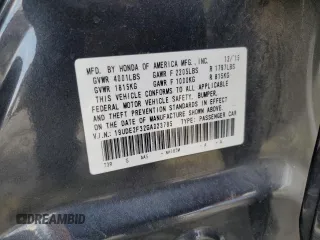 2016 Acura ILX with VIN 19UDE2F32GA023785, listed as a Copart auction lot 55965835 with 134,568 mi miles and Salvage title. Bid and sale history available at DreamBid. Image 12.