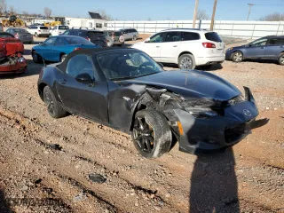 2017 Mazda MX-5 Miata Club with VIN JM1NDAC70H0123852, listed as a Copart auction lot 47812105 with 54,259 mi miles and Salvage Title. Bid and sale history available at carsss.com. Image 4.