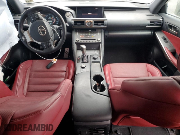 2020 Lexus IS 350 F Sport with VIN JTHGZ1E2XL5018242, listed as a Copart auction lot 43329635 with 38,135 mi miles and Salvage title. Bid and sale history available at DreamBid. Image 8.