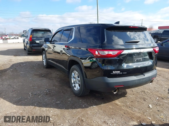 2020 Chevrolet Traverse LS with VIN 1GNEVFKW3LJ142005, listed as a IAAI auction lot 41668021 with 30,903 mi miles. Bid and sale history available at carsss.com. Image 3.