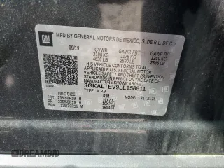 2020 GMC Terrain SLE z VIN 3GKALTEV9LL158611, wystawiony jako Copart lot #61781805 z przebiegiem 77 113 mil mil oraz Szkoda całkowita • Salvage title. Historia ofert i sprzedaży dostępna na DreamBid. Obrazek 13.