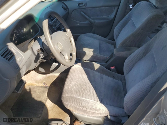 2000 Honda Civic VP with VIN 2HGEJ6614YH592338, listed as a Copart auction lot 44625655 with 124,155 mi miles and Salvage Title. Bid and sale history available at carsss.com. Image 7.