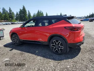 2023 Chevrolet Blazer RS with VIN 3GNKBKRSXPS104038, listed as a Copart auction lot 59301595 with 26,218 mi miles and Salvage title. Bid and sale history available at DreamBid. Image 2.