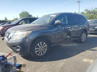 2014 Nissan Pathfinder S z VIN 5N1AR2MN4EC645392, wystawiony jako Copart lot #56152165 z przebiegiem 125 459 mil mil oraz Szkoda całkowita • Salvage title. Historia ofert i sprzedaży dostępna na DreamBid. Obrazek 1.