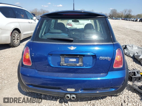 2003 MINI Hardtop S with VIN WMWRE33423TD67736, listed as a Copart auction lot 53428565 with 148,784 mi miles and Clean Title. Bid and sale history available at DreamBid. Image 6.