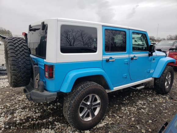 2017 Jeep Wrangler Unlimited Sahara with VIN 1C4BJWEG3HL631057, listed as a Copart auction lot 48070355 with 88,477 mi miles and Salvage title. Bid and sale history available at DreamBid. Image 3.
