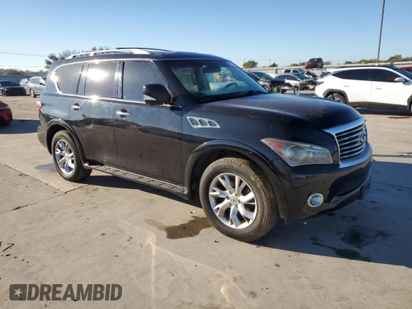 2011 Infiniti QX56 8-passenger with VIN JN8AZ2NCXB9301211, listed as a Copart auction lot 79528384 with 182,860 mi miles and Clean Title. Bid and sale history available at carsss.com. Image 4.