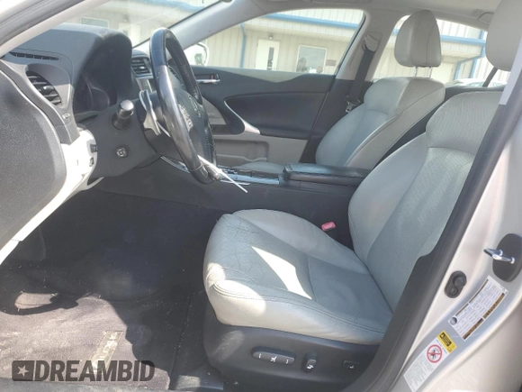 2010 Lexus IS 250 with VIN JTHCF5C23A5036807, listed as a Copart auction lot 55995765 with 134,973 mi miles and Salvage title. Bid and sale history available at DreamBid. Image 7.