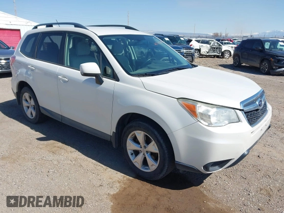 2014 Subaru Forester 2.5i Premium with VIN JF2SJACC8EG404777, listed as a IAAI auction lot 41749698 with 110,001 mi miles. Bid and sale history available at carsss.com. Image 1.