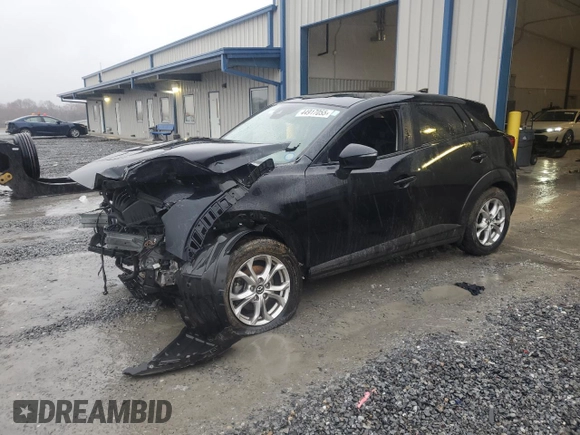 2021 Mazda CX-3 Sport with VIN JM1DKDB79M1502972, listed as a Copart auction lot 44917055 with Not Provided miles and Salvage Title. Bid and sale history available at carsss.com. Image 1.