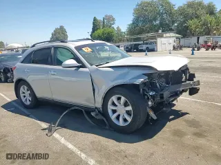 2004 Infiniti FX35 with VIN JNRAS08WX4X221643, listed as a Copart auction lot 67894254 with 0 mi miles and Salvage Title. Bid and sale history available at carsss.com. Image 11.